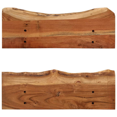 Wall Shelves 2 pcs 60x20x18 cm Solid Acacia Wood Payday Deals