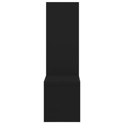 Wall Shelves 2 pcs Black 50x15x50 cm Engineered Wood Payday Deals