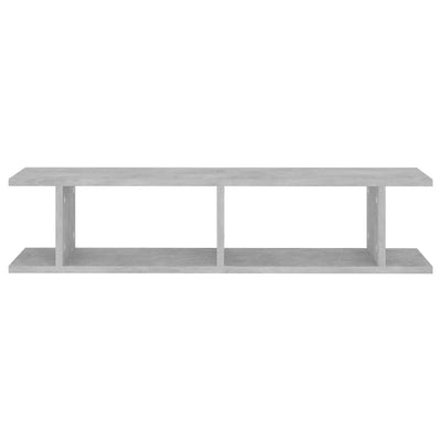 Wall Shelves 2 pcs Concrete Grey 90x18x20 cm Engineered Wood Payday Deals