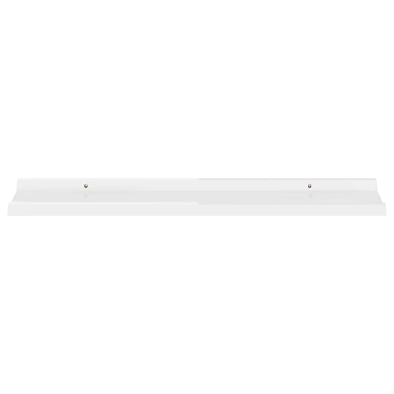 Wall Shelves 2 pcs High Gloss White 80x9x3 cm Payday Deals