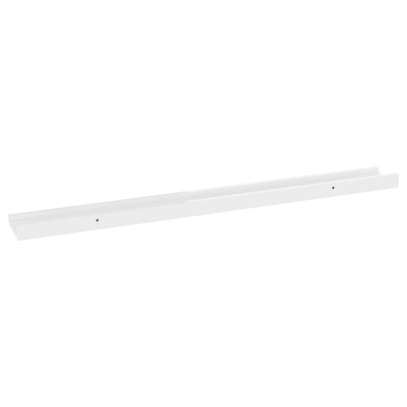 Wall Shelves 2 pcs High Gloss White 80x9x3 cm Payday Deals