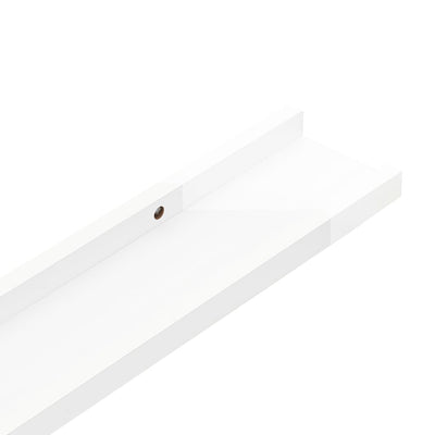 Wall Shelves 2 pcs High Gloss White 80x9x3 cm Payday Deals