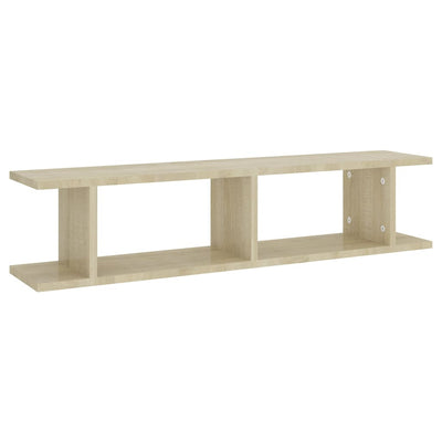 Wall Shelves 2 pcs Sonoma Oak 90x18x20 cm Engineered Wood Payday Deals