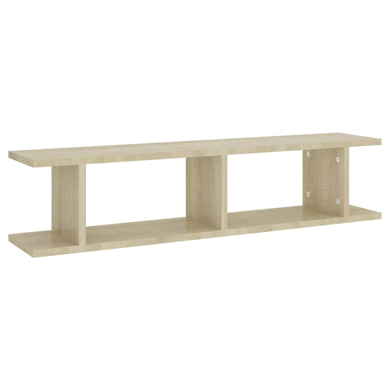 Wall Shelves 2 pcs Sonoma Oak 90x18x20 cm Engineered Wood Payday Deals
