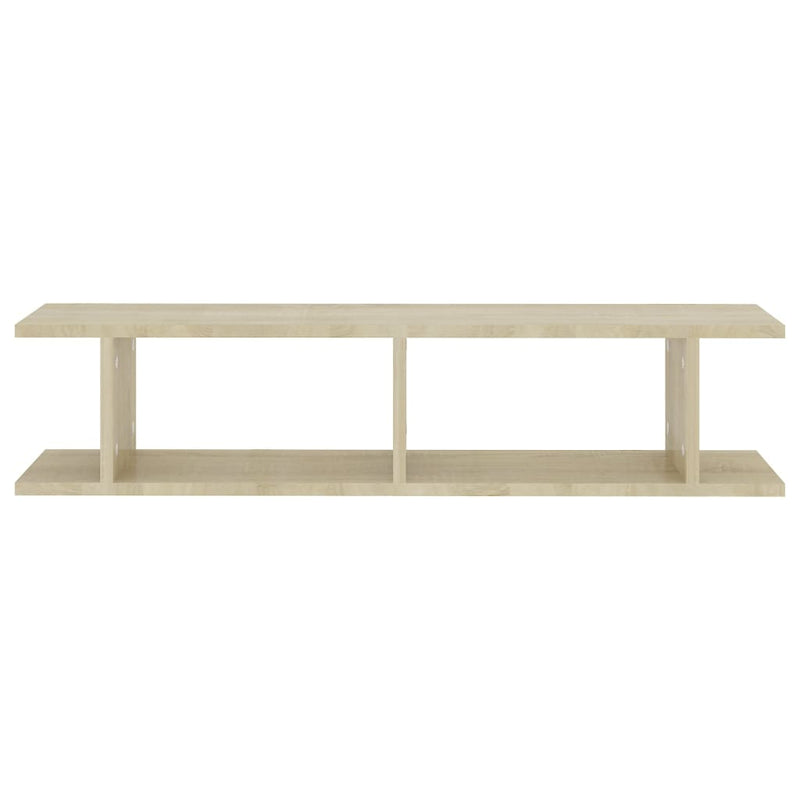 Wall Shelves 2 pcs Sonoma Oak 90x18x20 cm Engineered Wood Payday Deals