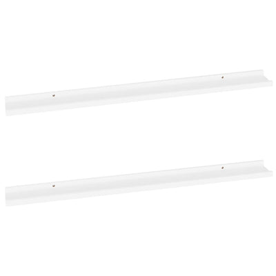 Wall Shelves 2 pcs White 100x9x3 cm Payday Deals
