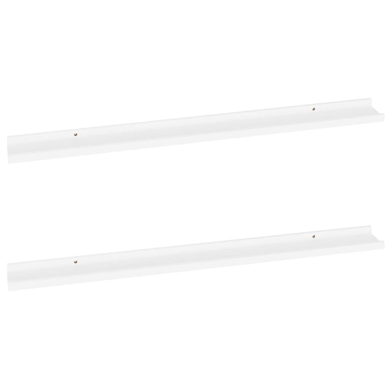 Wall Shelves 2 pcs White 100x9x3 cm Payday Deals