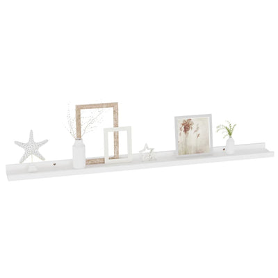 Wall Shelves 2 pcs White 100x9x3 cm Payday Deals