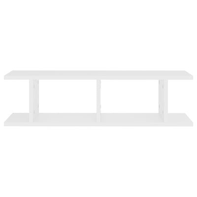 Wall Shelves 2 pcs White 75x18x20 cm Engineered Wood Payday Deals