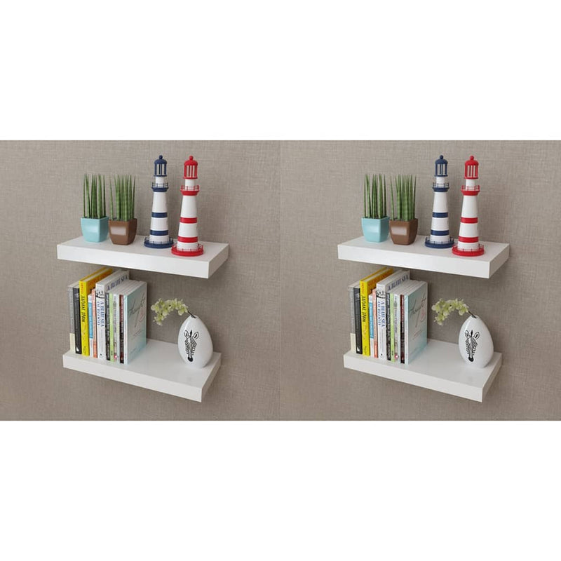 Wall Shelves 4 pcs White 40 cm Payday Deals