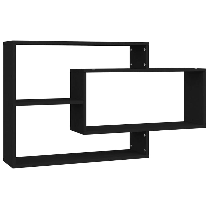 Wall Shelves Black 104x20x58.5 cm Engineered Wood Payday Deals