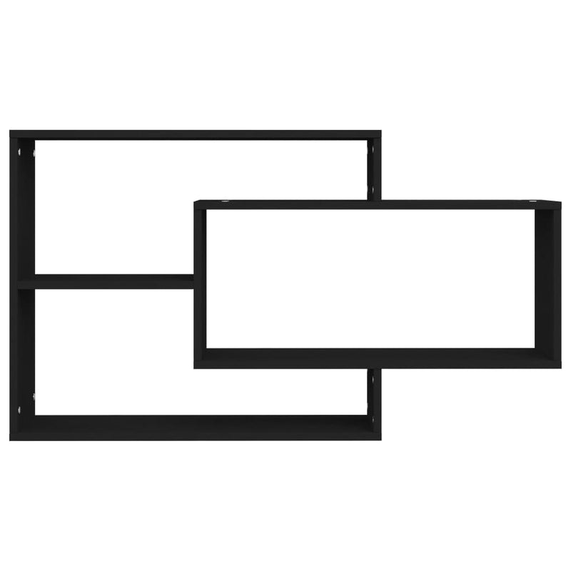 Wall Shelves Black 104x20x58.5 cm Engineered Wood Payday Deals