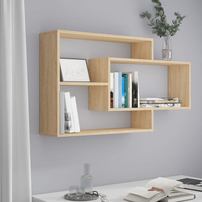 Wall Shelves Sonoma Oak 104x20x58.5 cm Engineered Wood Payday Deals