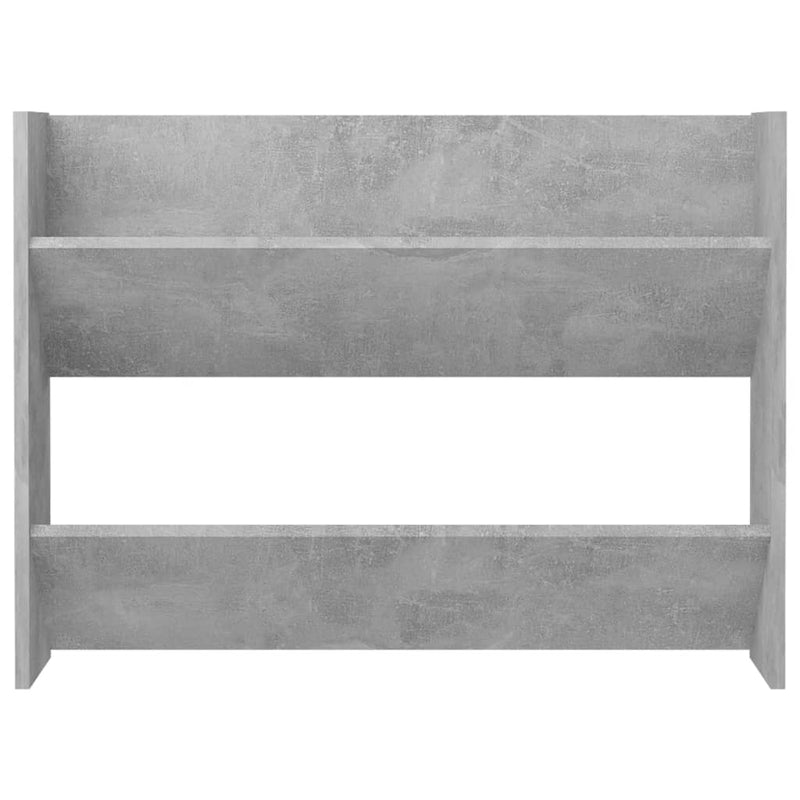 Wall Shoe Cabinet Concrete Grey 80x18x60 cm Engineered Wood Payday Deals