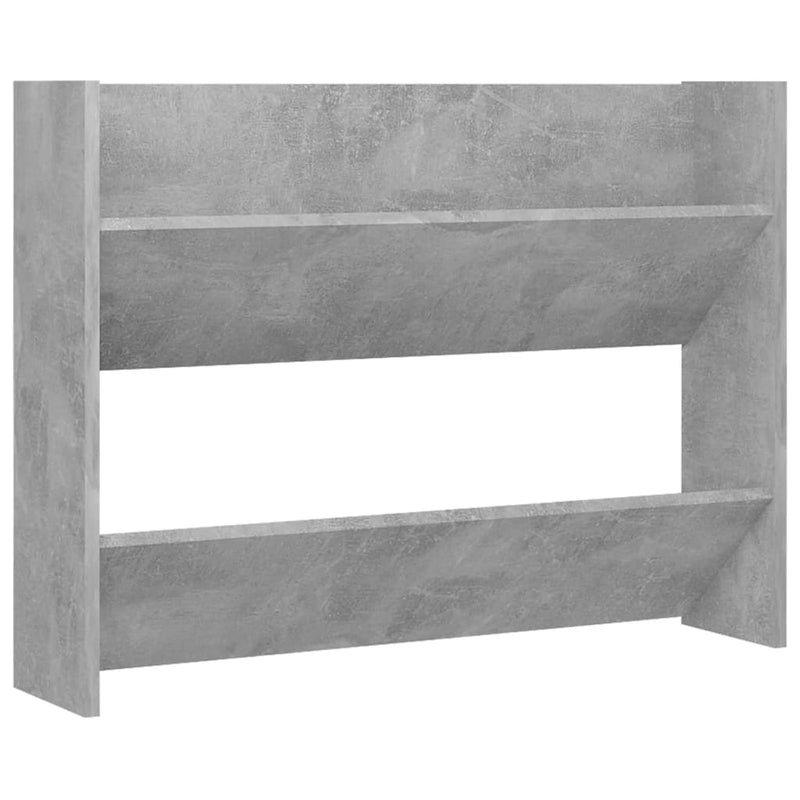 Wall Shoe Cabinet Concrete Grey 80x18x60 cm Engineered Wood Payday Deals