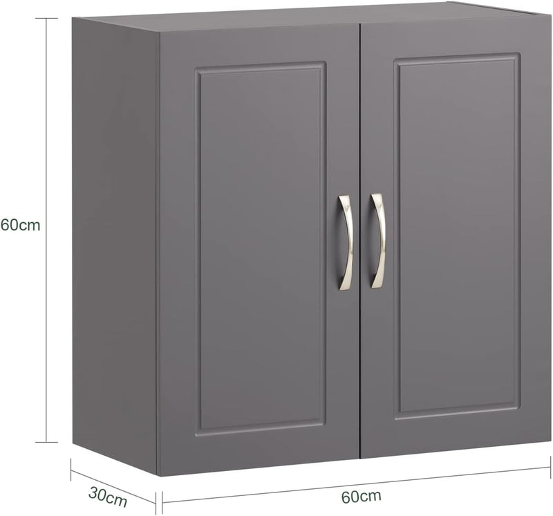 Wall Storage Cabinet Unit Double Doors Payday Deals