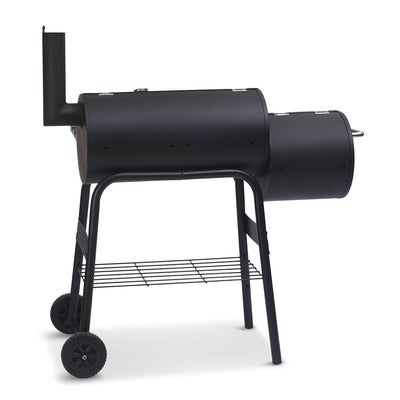 Wallaroo 2-in-1 Outdoor Barbecue Grill & Offset Smoker Payday Deals