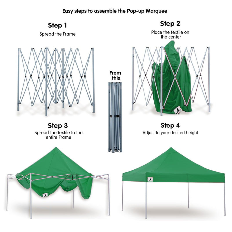 Wallaroo Gazebo Tent Marquee 3x3 Popup Outdoor - Green Payday Deals