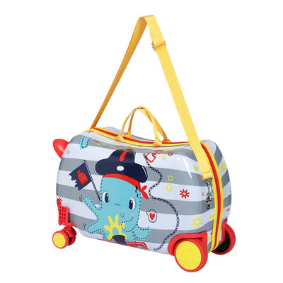 Wanderlite 17" Kids Ride On Luggage Children Suitcase Trolley Travel Octopus Payday Deals