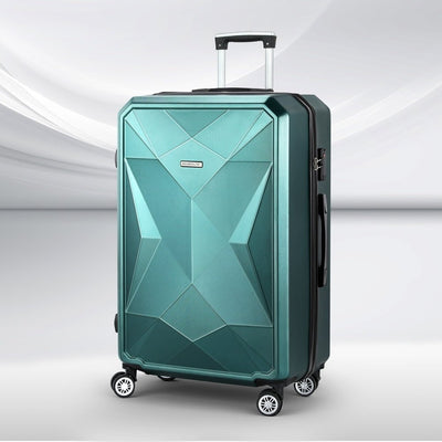Wanderlite 28" 75cm Luggage Trolley Travel Suitcase Carry On Storage TSA Hardshell Atrovirens Payday Deals