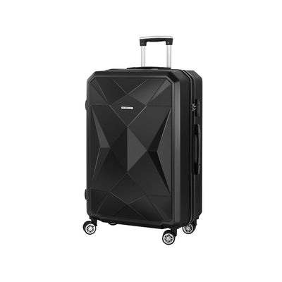 Wanderlite 28" 75cm Luggage Trolley Travel Suitcase Carry On Storage TSA Hardshell Black Payday Deals