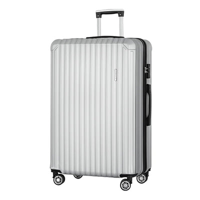 Wanderlite 28'' Luggage Travel Suitcase Set TSA Carry On Hard Case Light Grey Payday Deals