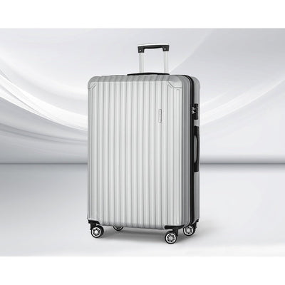 Wanderlite 28'' Luggage Travel Suitcase Set TSA Carry On Hard Case Light Grey Payday Deals