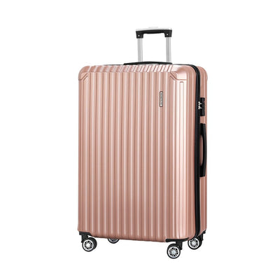 Wanderlite 28'' Luggage Travel Suitcase Set TSA Carry On Hard Case Rose Gold Payday Deals