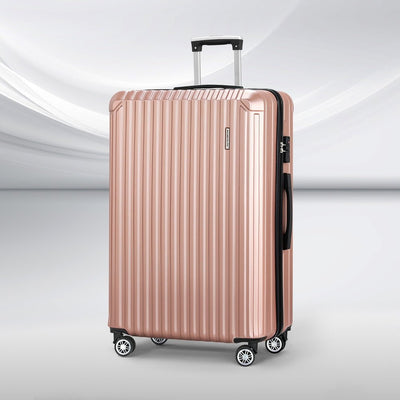 Wanderlite 28'' Luggage Travel Suitcase Set TSA Carry On Hard Case Rose Gold Payday Deals