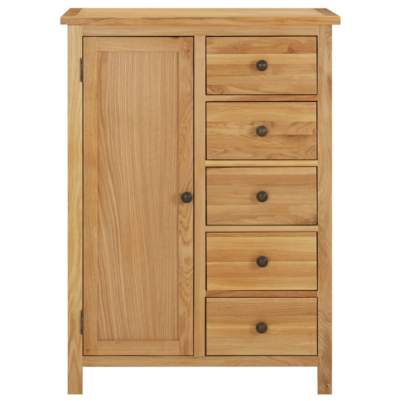 Wardrobe 76x52x105 cm Solid Oak Wood Payday Deals