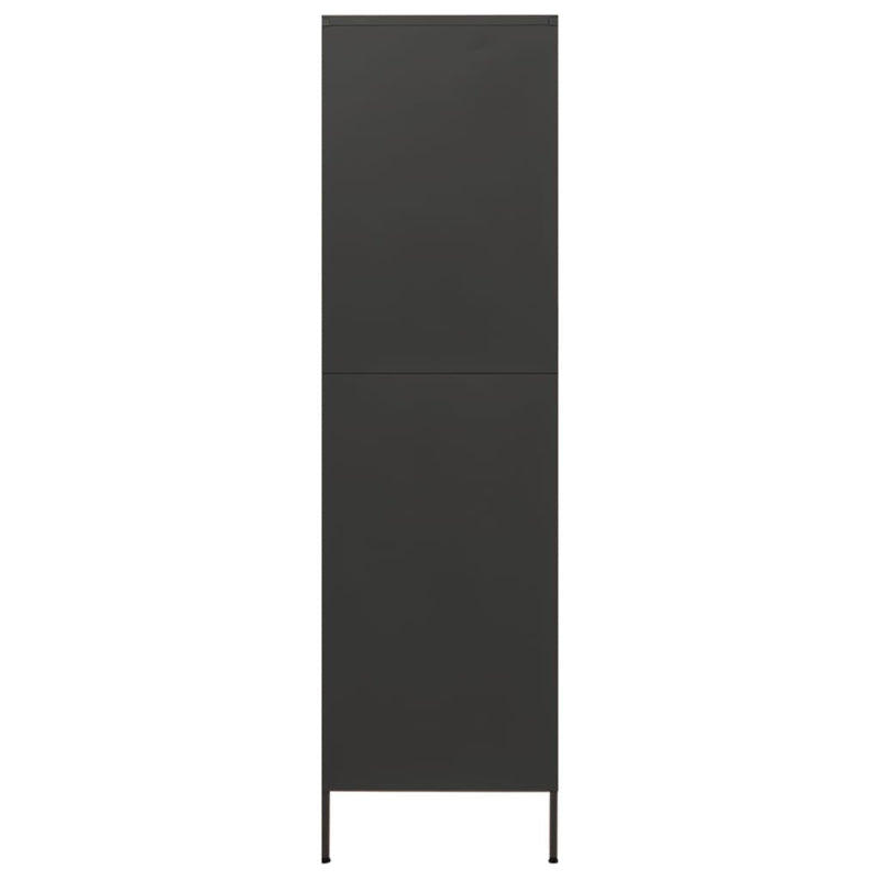 Wardrobe Anthracite 90x50x180 cm Steel Payday Deals