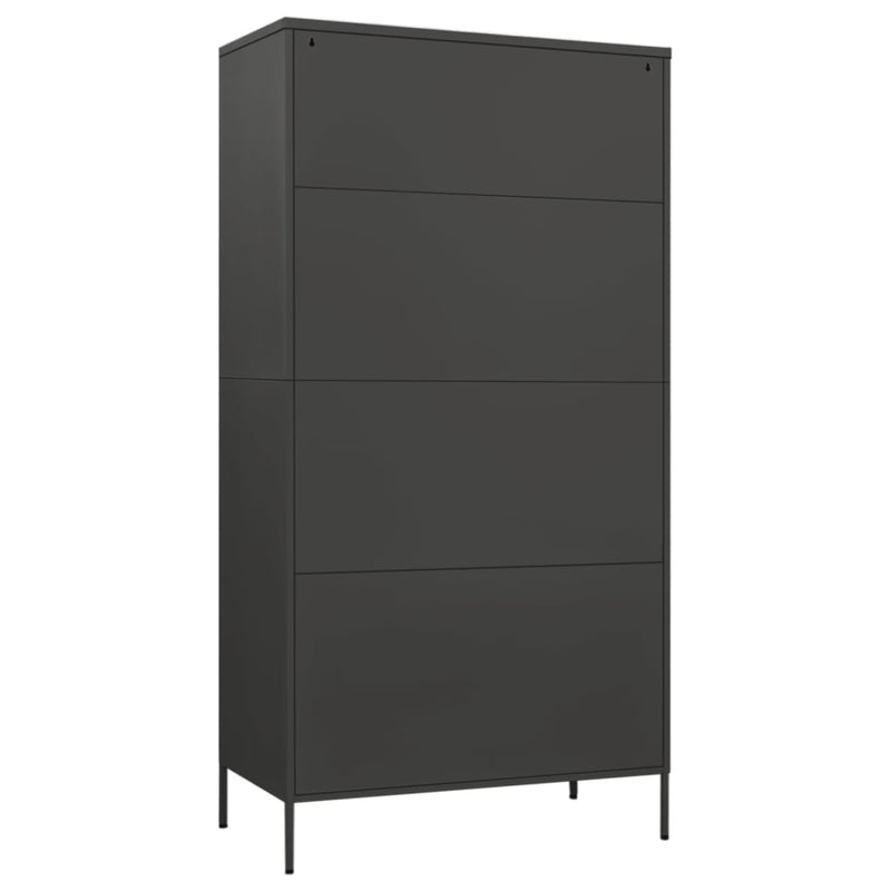 Wardrobe Anthracite 90x50x180 cm Steel Payday Deals