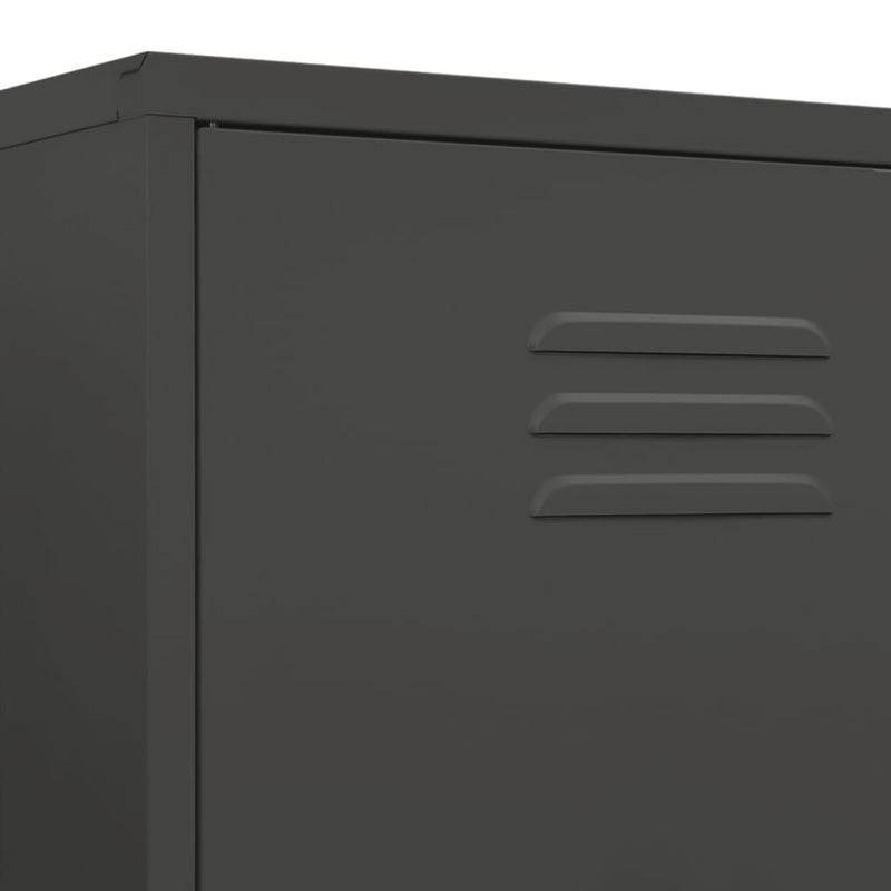Wardrobe Anthracite 90x50x180 cm Steel Payday Deals