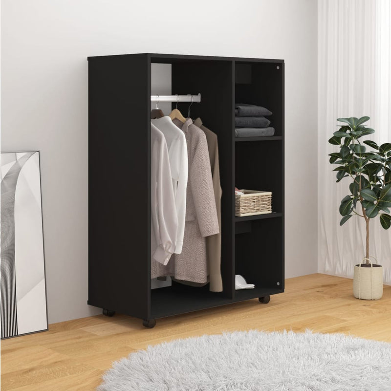 Wardrobe Black 80x40x110 cm Engineered Wood Payday Deals