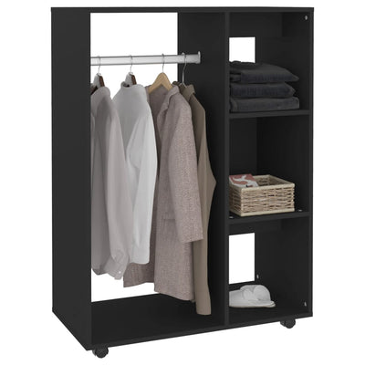 Wardrobe Black 80x40x110 cm Engineered Wood Payday Deals