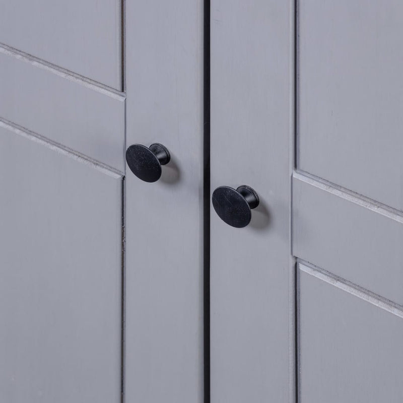 Wardrobe Grey 80x50x171.5 cm Solid Pine Panama Range Payday Deals