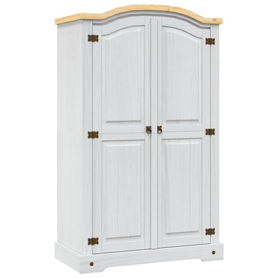 Wardrobe Mexican Pine Corona Range 2 Doors White