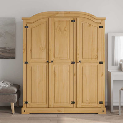Wardrobe Mexican Pine Corona Range 3 Doors Payday Deals