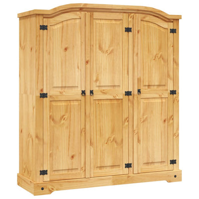 Wardrobe Mexican Pine Corona Range 3 Doors Payday Deals