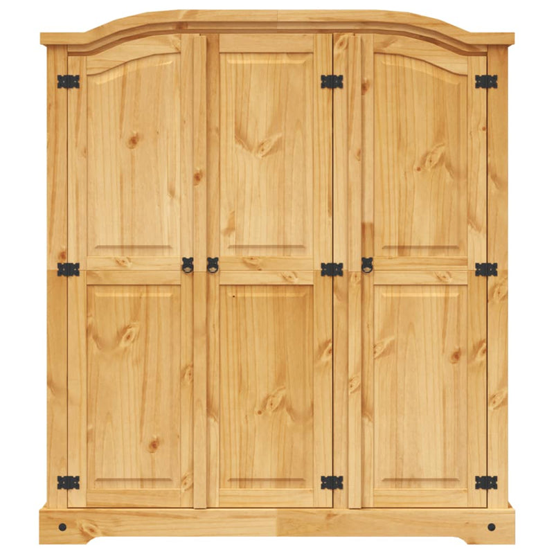 Wardrobe Mexican Pine Corona Range 3 Doors Payday Deals