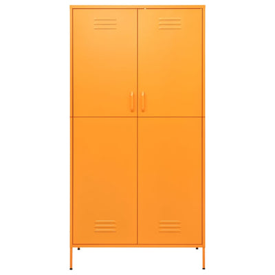 Wardrobe Mustard Yellow 90x50x180 cm Steel Payday Deals