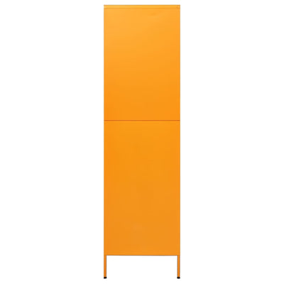 Wardrobe Mustard Yellow 90x50x180 cm Steel Payday Deals