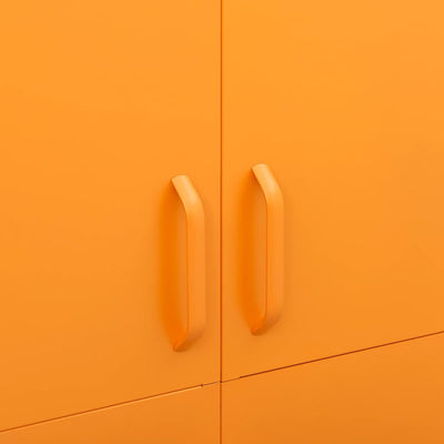 Wardrobe Mustard Yellow 90x50x180 cm Steel Payday Deals