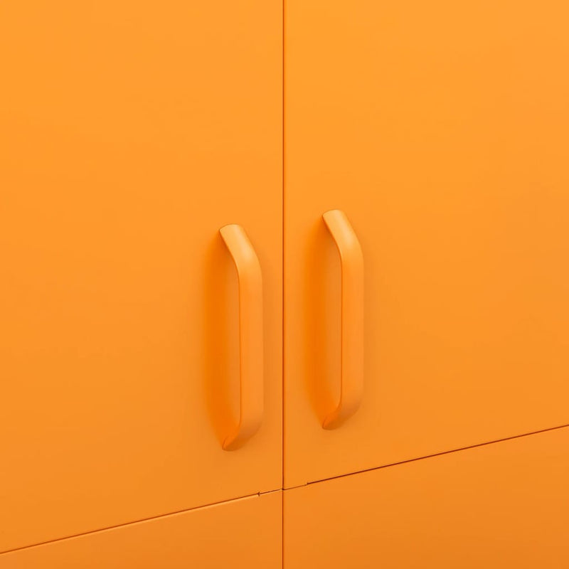 Wardrobe Mustard Yellow 90x50x180 cm Steel Payday Deals