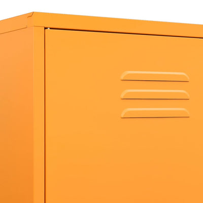 Wardrobe Mustard Yellow 90x50x180 cm Steel Payday Deals
