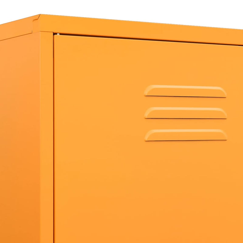 Wardrobe Mustard Yellow 90x50x180 cm Steel Payday Deals