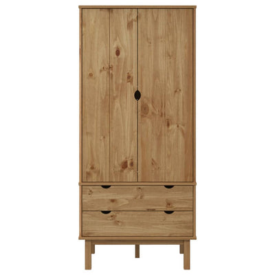 Wardrobe OTTA 76.5x53x172 cm Solid Wood Pine Payday Deals