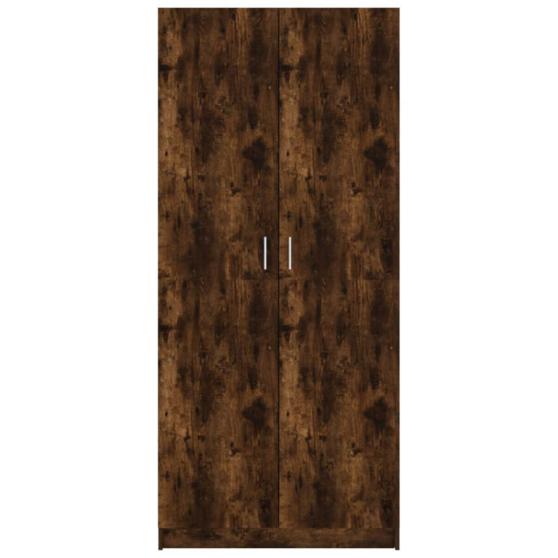 Wardrobe Smoked Oak 80x52x180 cm Engineered Wood Payday Deals
