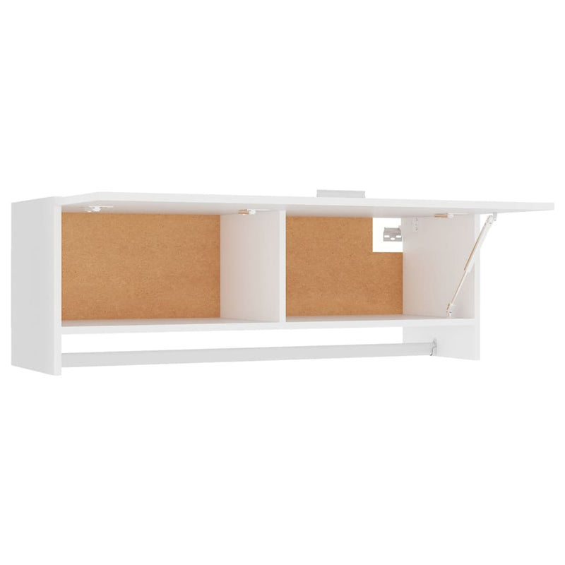 Wardrobe White 100x32.5x35 cm Engineered Wood Payday Deals