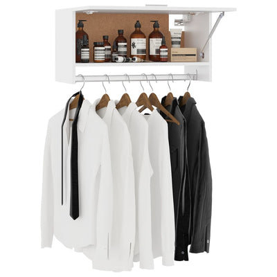 Wardrobe White 70x32.5x35 cm Engineered Wood Payday Deals